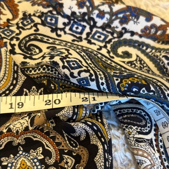 Joseph Ribkoff Multicolor Paisley Fringe Blouse - Picture 4 of 5